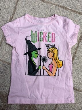 Wicked Graphic Short Sleeve Pink Tee 2T